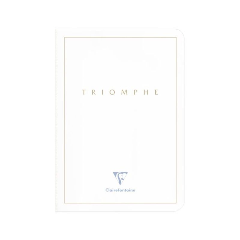 Clairefontaine Triomphe A5 Lined Notebook - White