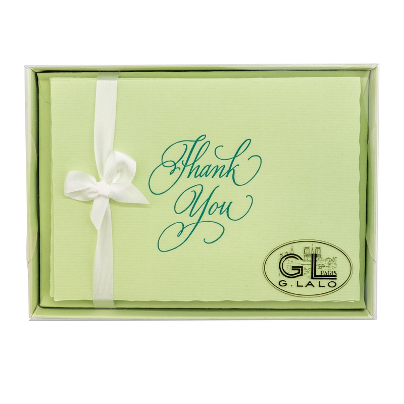 G. Lalo Thank You Gift Box 4  x 6- Pistachio