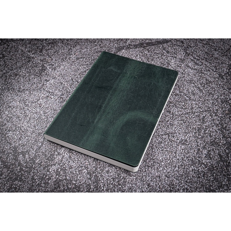Galen Leather Co. Leather Notebook - Tomoe River Paper - A5 Crazy Horse Green