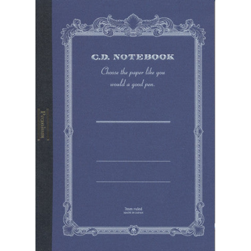 APICA Premium CD B5 Notebook- Navy 7mm Ruled