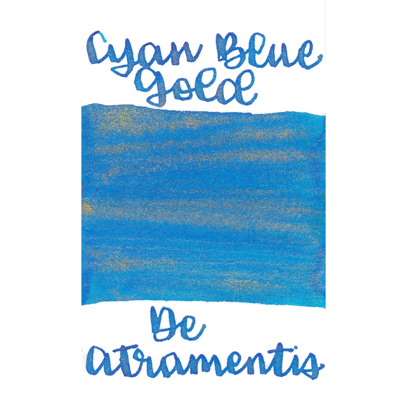 De Atramentis Pearlescent Cyan Blue Gold