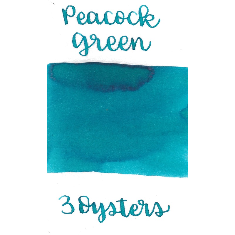 3 Oysters Ink - Delicious Peacock Green