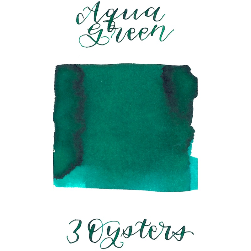 3 Oysters Ink - Delicious Aqua Green