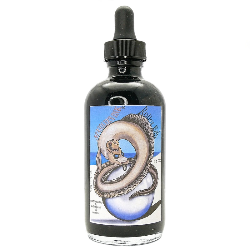 Noodler's Roller Eel Black w/Charlie Rollerball Pen