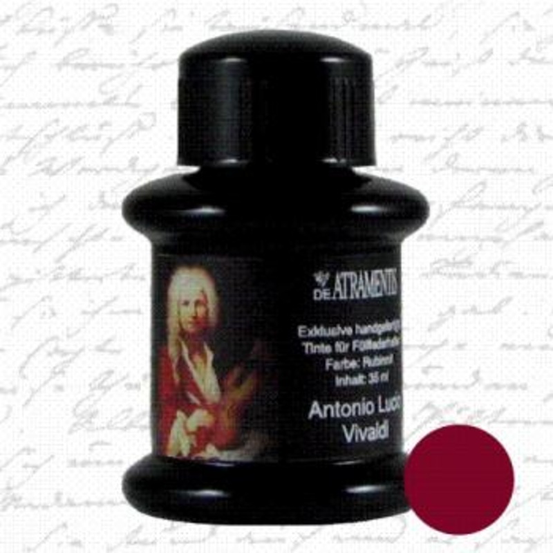 De Atramentis Ink Antonio Lucio Vivaldi, Ruby Red
