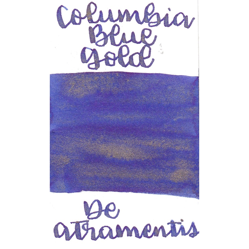 De Atramentis Pearlescent Columbia Blue Gold