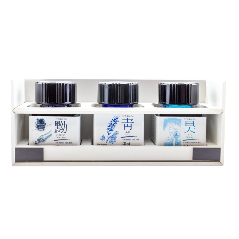 Taccia Sunao-Iro Basic Blue Ink Set