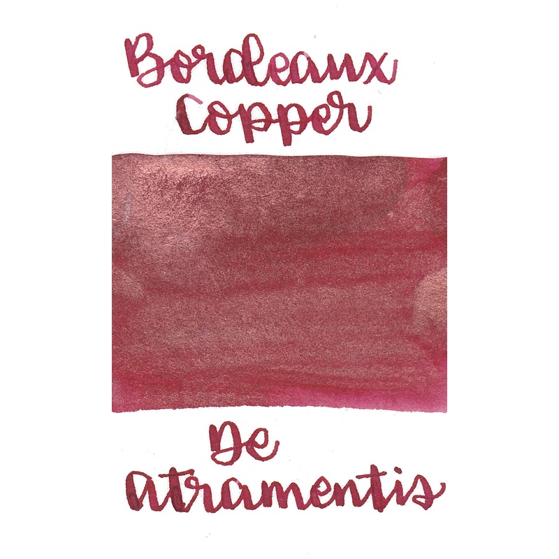 De Atramentis Ink Pearlescent Bordeaux Red Copper