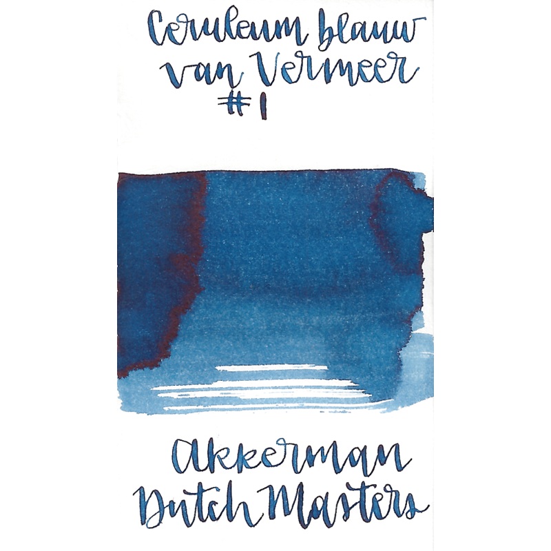 Akkerman Ink Dutch Masters 01 Ceruleum blauw van Vermeer