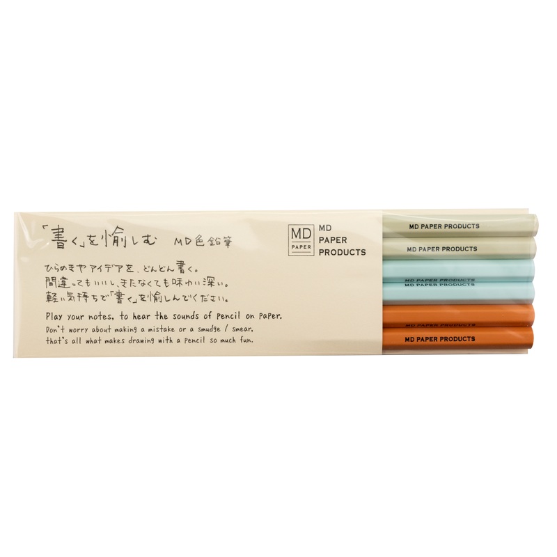 Midori MD 6 piece Color Pencil Set