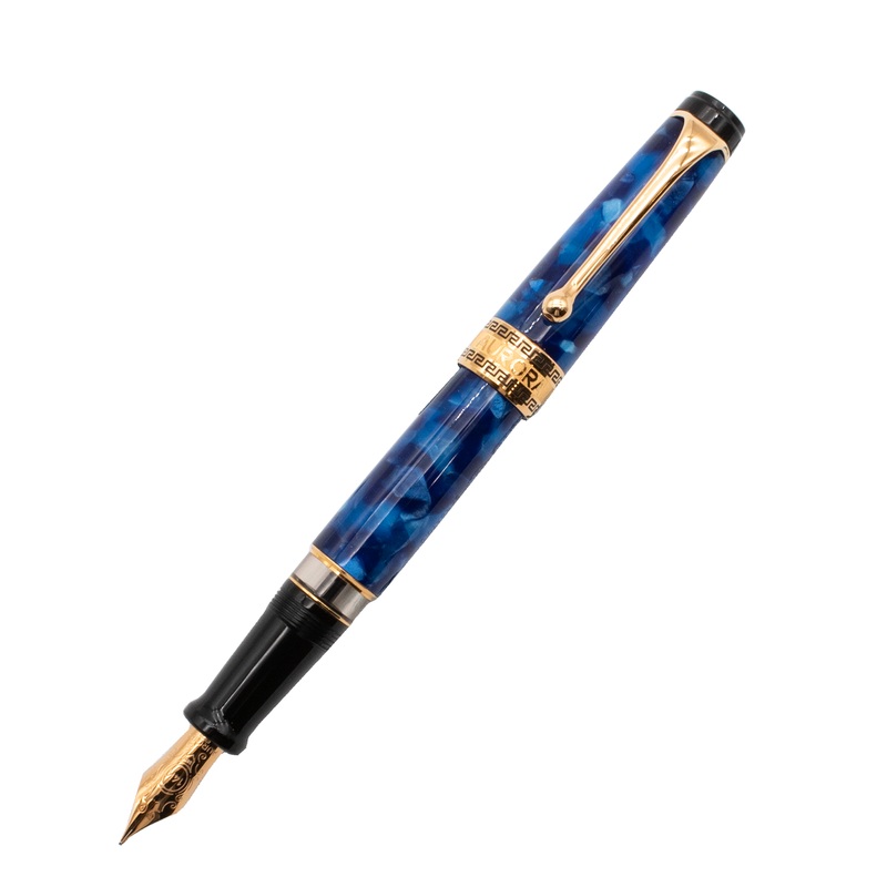 Aurora Optima Auroloide Blue, Gold Trim