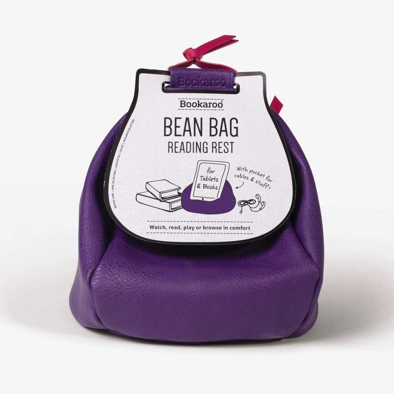 If Bookaroo  Bean Bag Reading Rest Purple and Pink