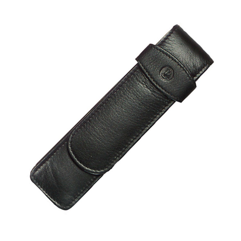 Pelikan Pen Case - Black Leather for 2 Pens