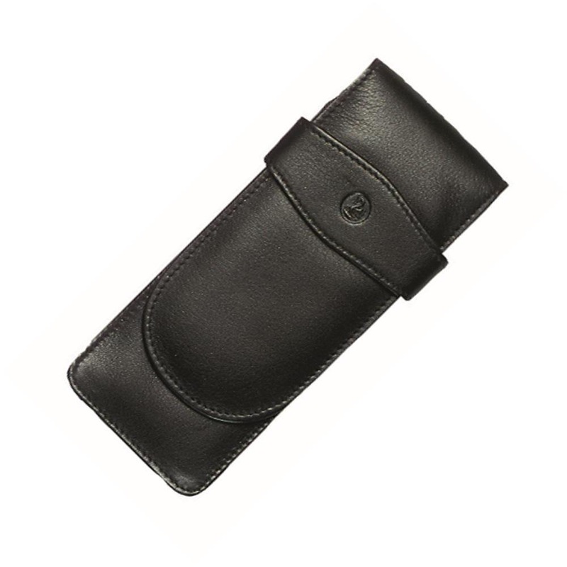 Pelikan Pen Case - Black Leather for 3 Pens