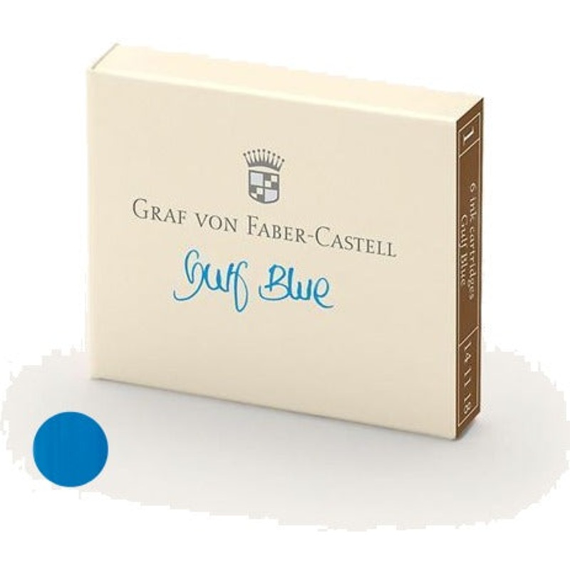 Refill Faber-Castell Gulf Blue Ink Cartridges
