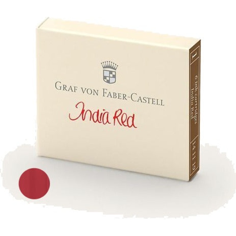 Refill Faber-Castell India Red Ink Cartridges