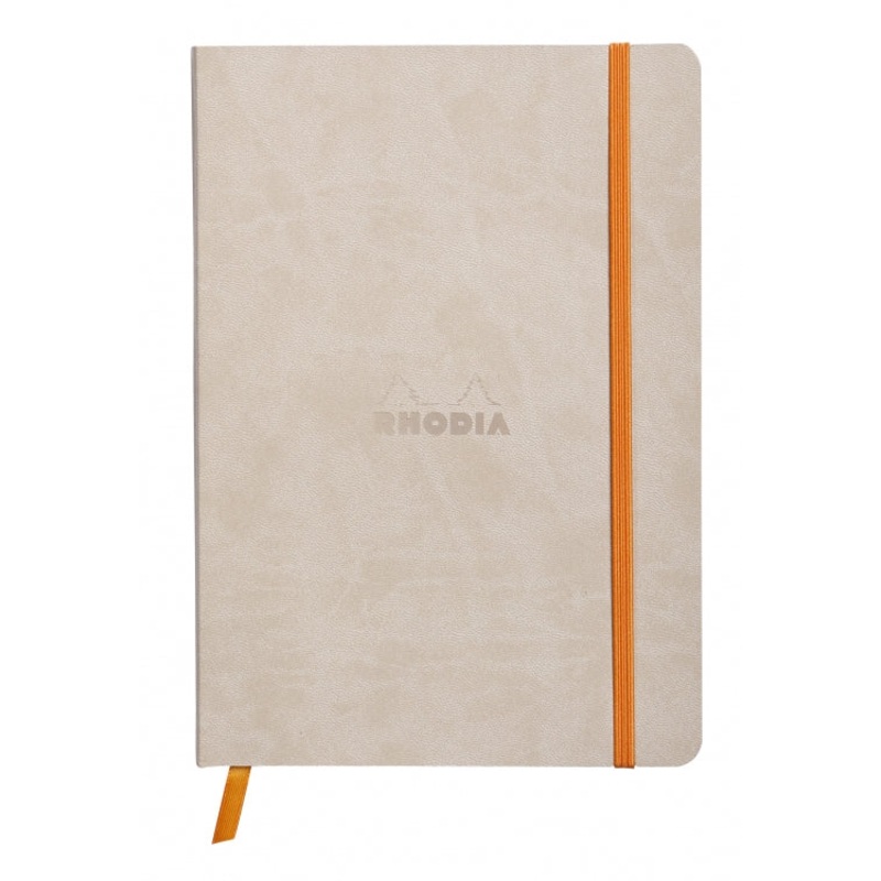 Rhodia A5 Softcover Notebook - Beige, Lined