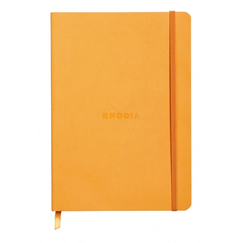 Rhodia A5 Softcover Notebook - Orange, Lined