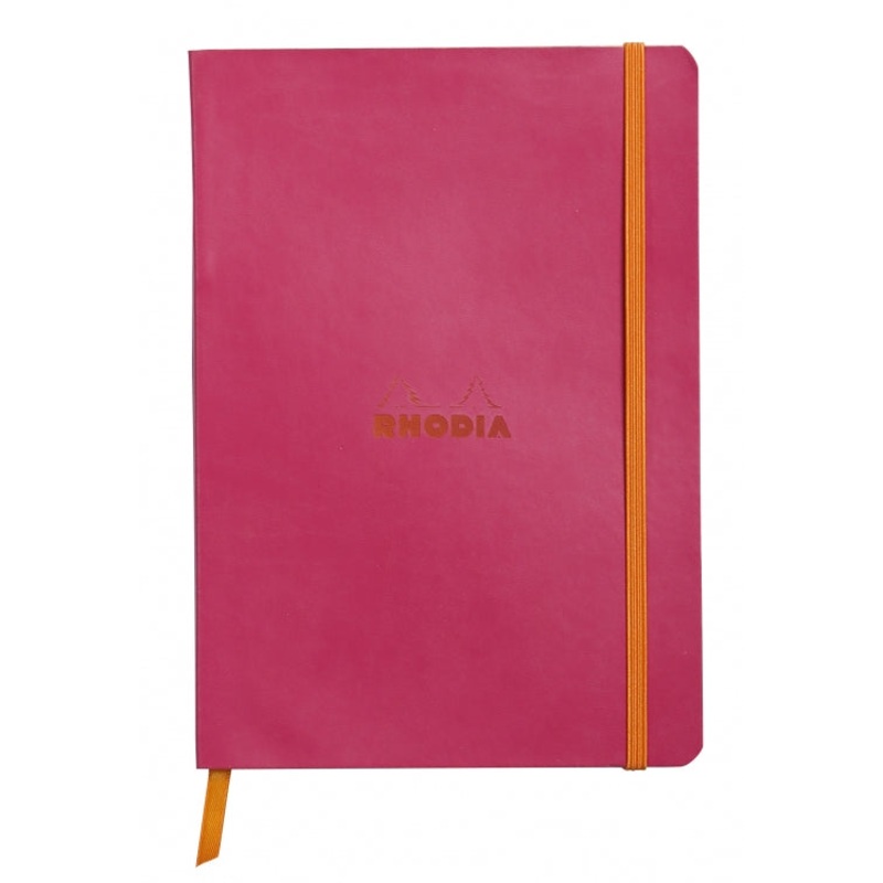 Rhodia A5 Softcover Notebook - Raspberry, Lined