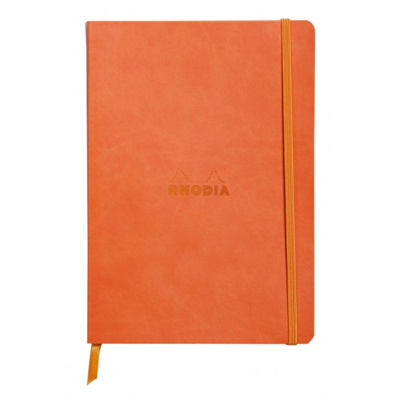 Rhodia A5 Softcover Notebook - Tangerine, Lined
