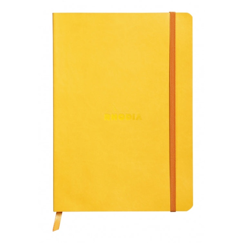 Rhodia A5 Softcover Notebook - Yellow, Lined