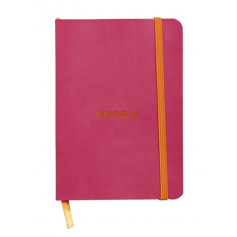 Rhodia A6 Softcover Notebook - Raspberry, Lined
