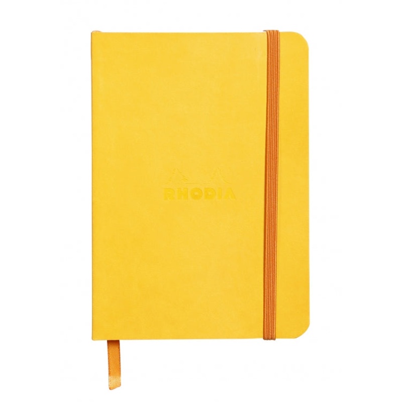 Rhodia A6 Softcover Notebook - Yellow, Lined