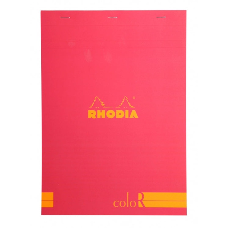 Rhodia ColoR No. 18 A4 Notepad - Raspberry, Lined