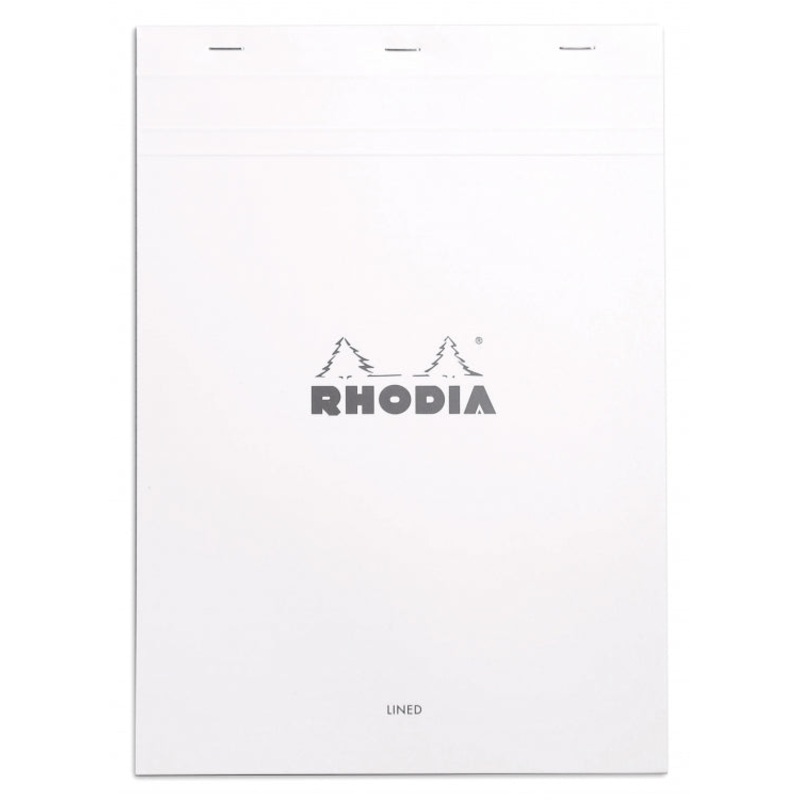 Rhodia No. 18 A4 Notepad - Ice White, Lined