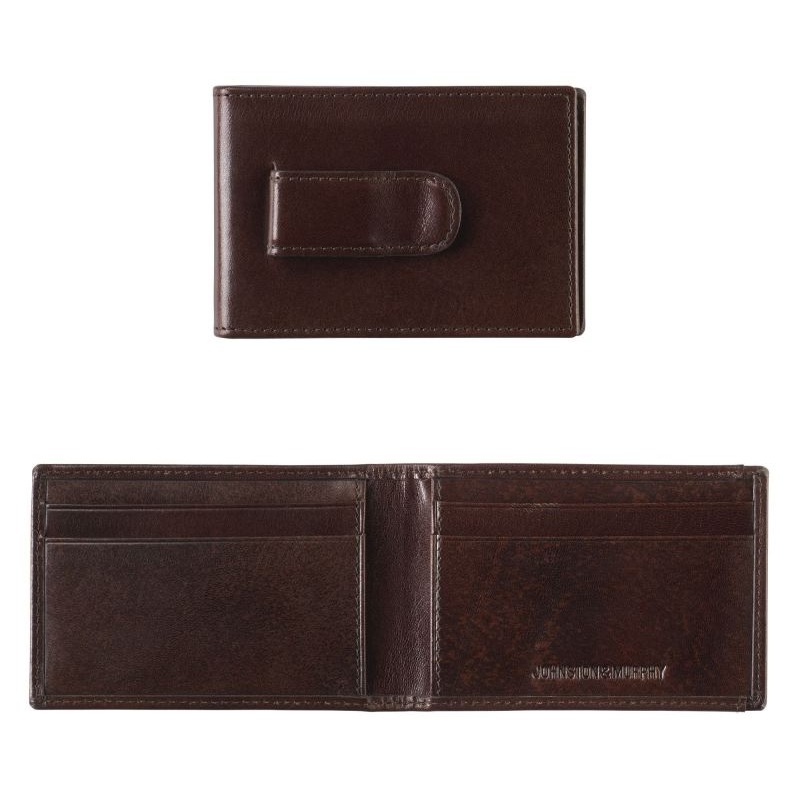 Italian Leather Two-Fold Money Clip Wallet
