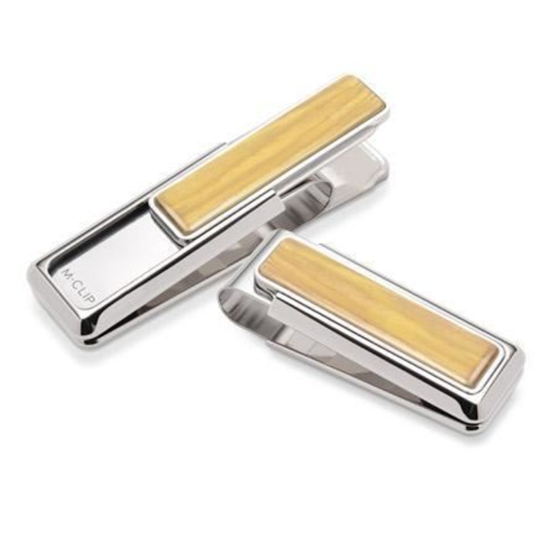 M-Clip Bamboo Wood Money Clip