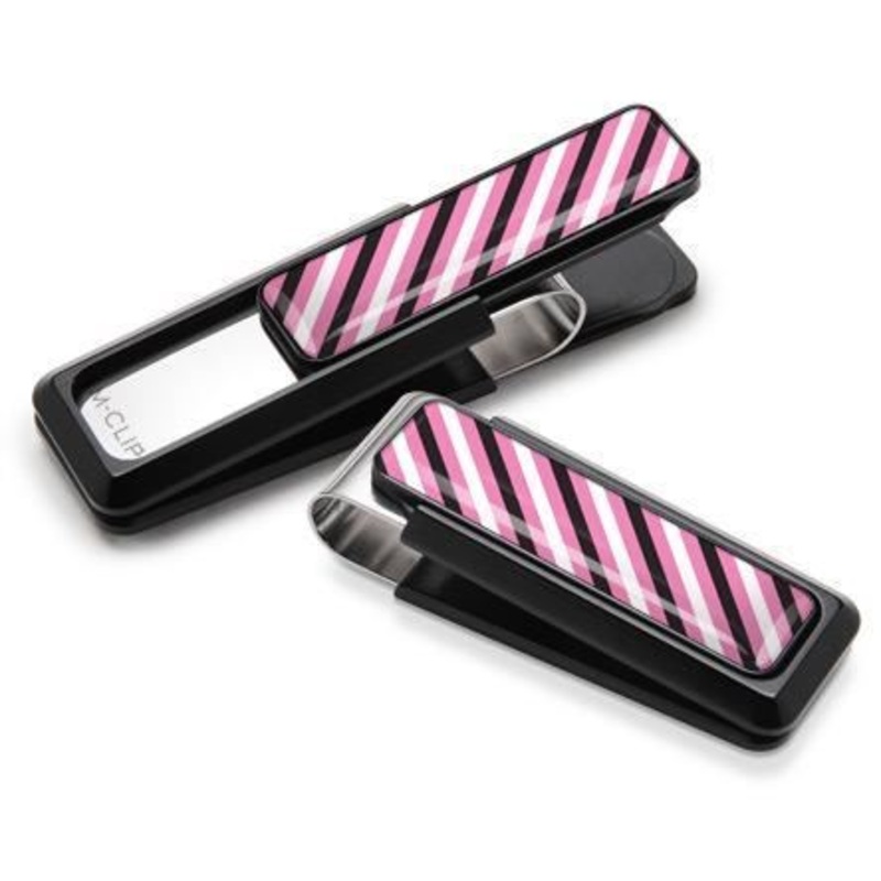 M-Clip Black UV2 w/Black, White & Pink Money Clip