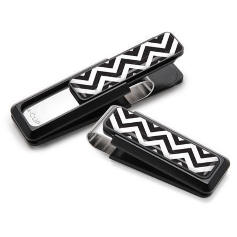 M-Clip Black w/Zigzag Inlay Money Clip