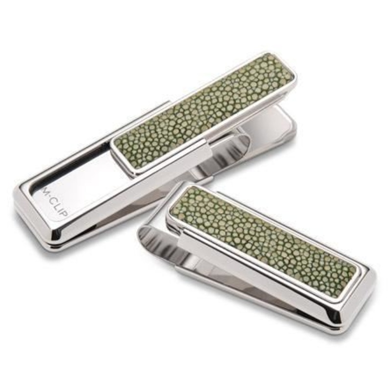 M-Clip Dark Green Ray Money Clip