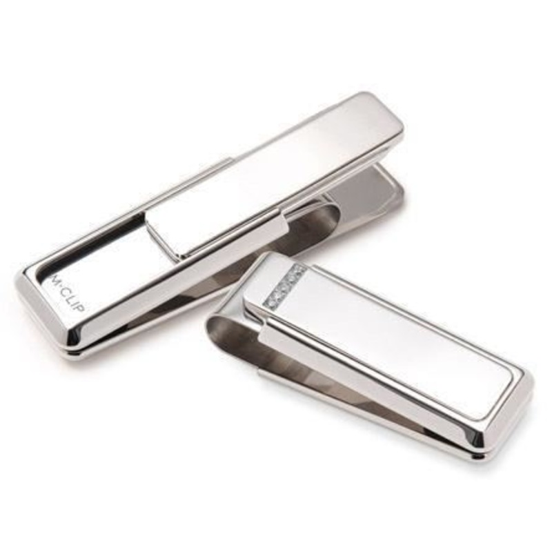 M-Clip Diamond 5 Stone Setting Money Clip
