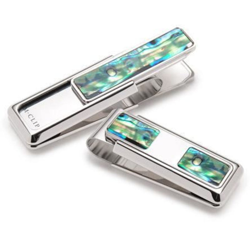 M-Clip Green Abalone 2 Pocket Money Clip