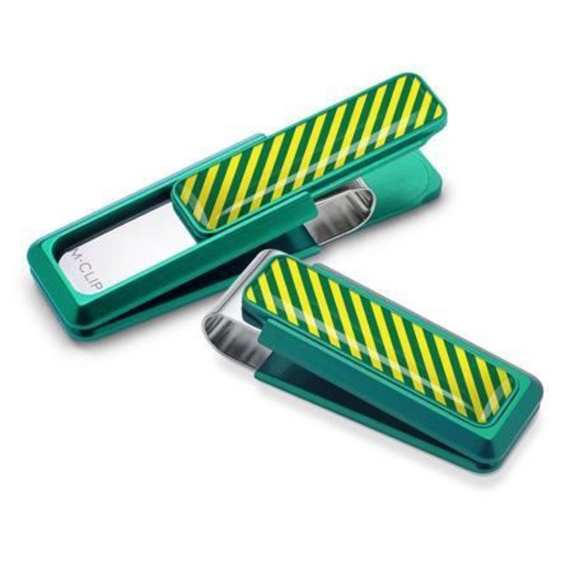 M-Clip Green UV2 w/Green & Yellow Money Clip