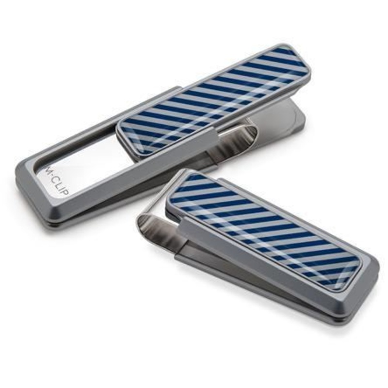 M-Clip Natural UV2 w/Dark Blue & Gray Money Clip