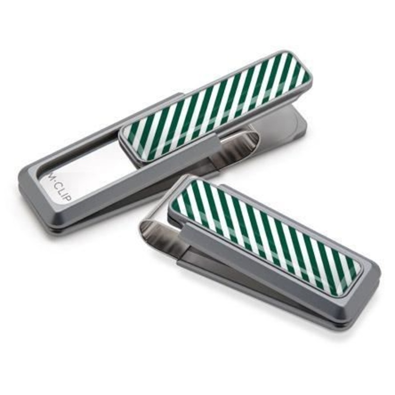 M-Clip Natural UV2 w/Dark Green & White Money Clip