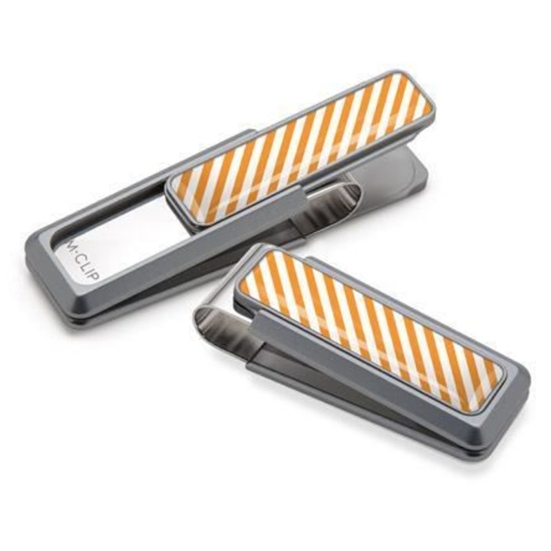 M-Clip Natural UV2 w/Orange & White Money Clip