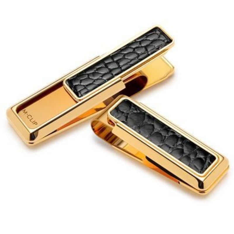 M-Clip New Yorker Black Alligator Money Clip