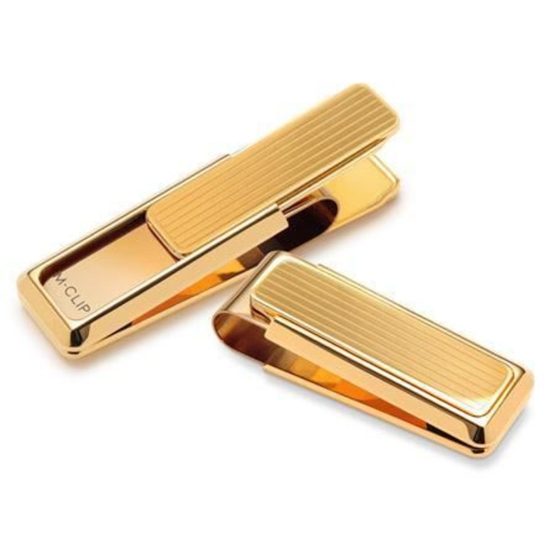 M-Clip New Yorker Gold Channeled Slide Money Clip