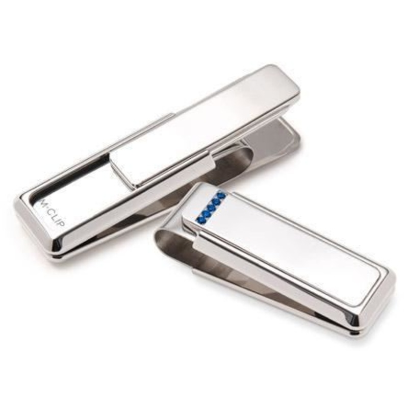M-Clip Sapphire 5 Stone Setting Money Clip