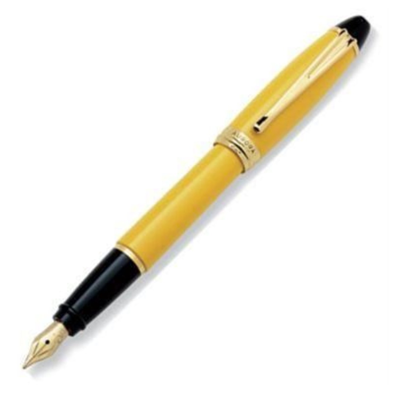 Aurora Ipsilon Resin Yellow Fountain Pen