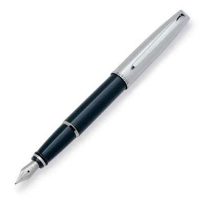 Aurora Style Metal Black Chrome Fountain Pen