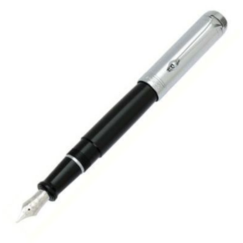 Aurora Talentum Chrome Black Fountain Pen