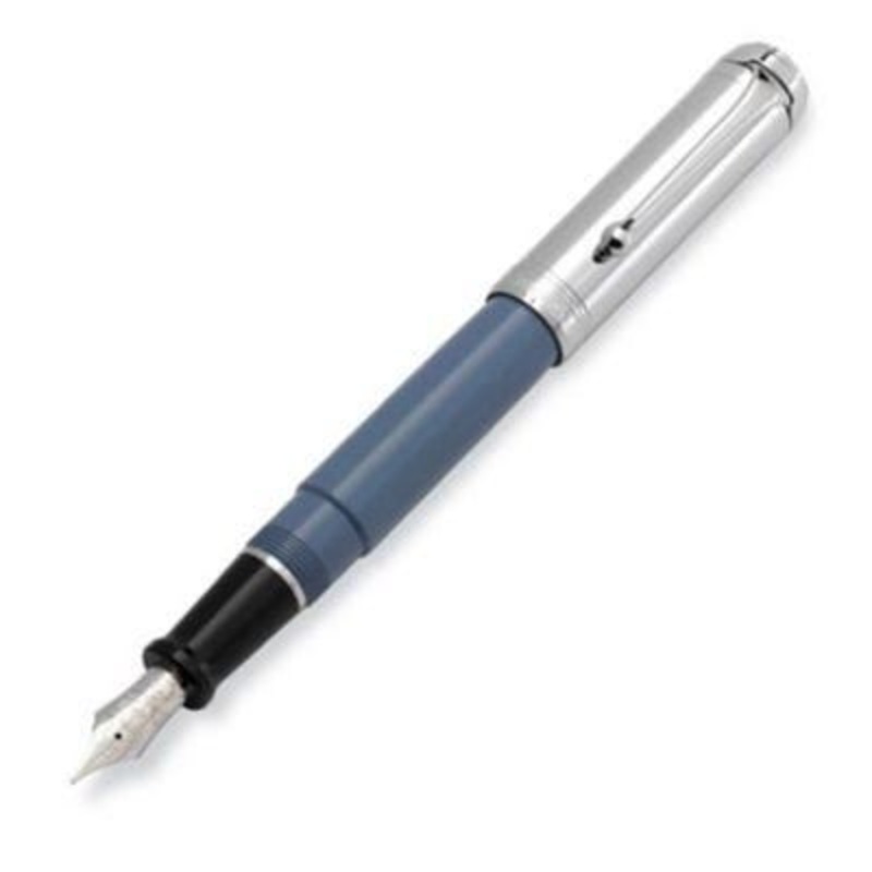 Aurora Talentum Chrome Celestial Blue Fountain Pen