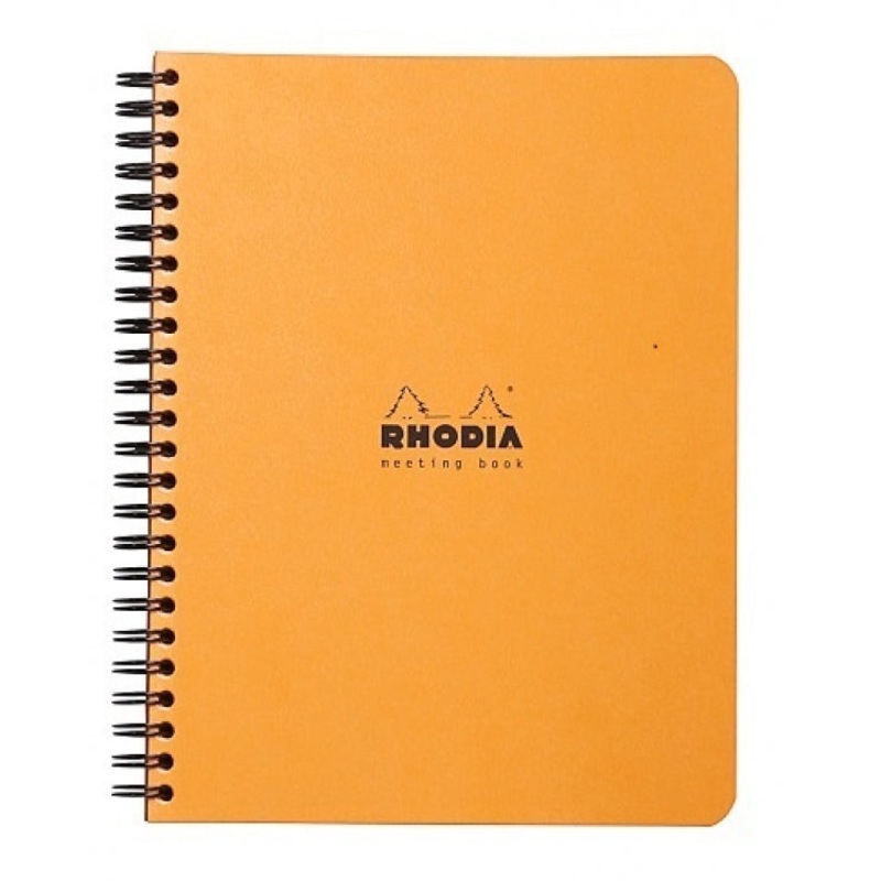 Rhodia A5+ Meeting Book - Orange
