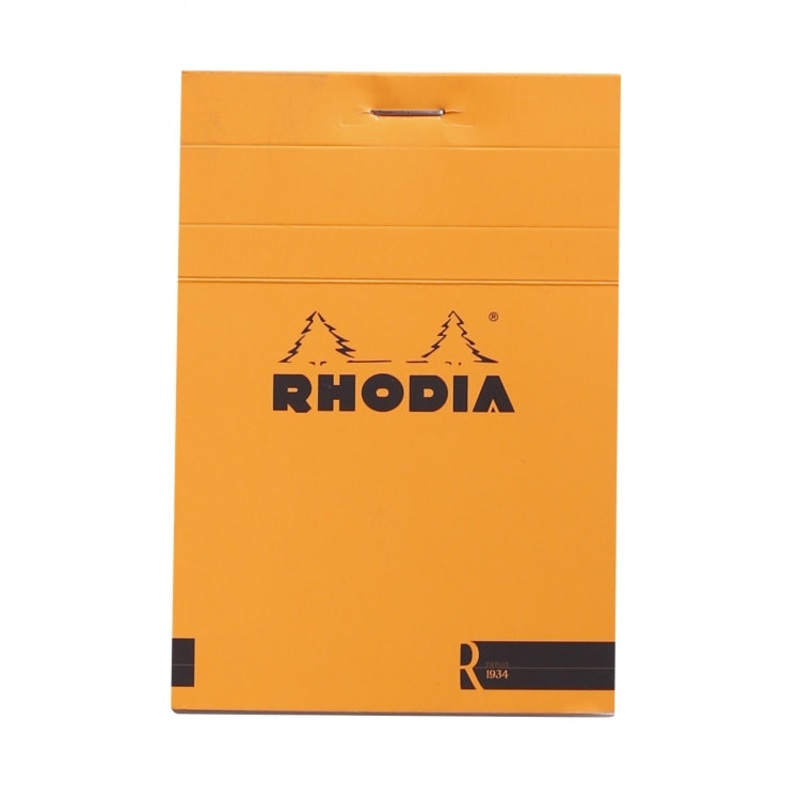 Rhodia Premium No. 12 Passport Notepad - Orange, Lined