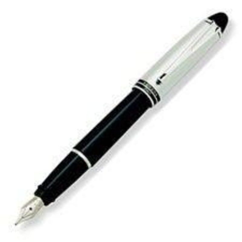 Aurora Ipsilon Metal Black w/ Chrome Cap Fountain Pen